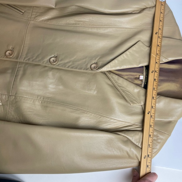 Vintage Sheepskin Piel Ovina Leather Jacket Car Coat Sevilla Spain Butter Soft - Picture 12 of 16